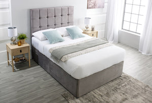 Cubed Headboard Divan Bed