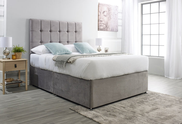 Cubed Headboard Divan Bed