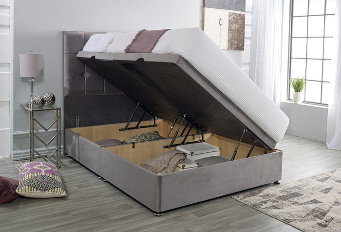 Cubed Ottoman Storage Bed Left Side Opening