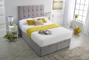 Cubed Ottoman Storage Bed Left Side Opening