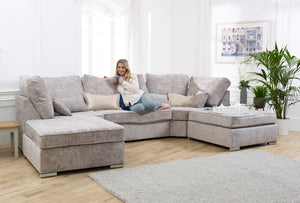 Belgravia Fabric U Shaped Sofa