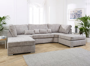 Belgravia Fabric U Shaped Sofa